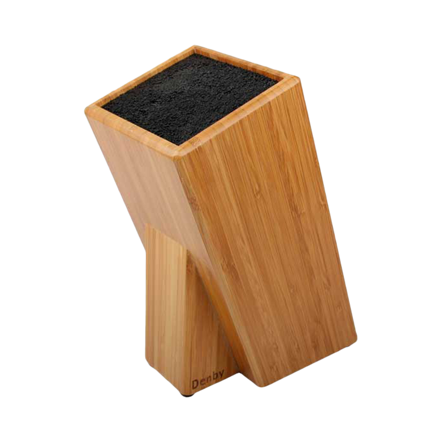 Bamboo Bristle Knife Block 12X12Cm