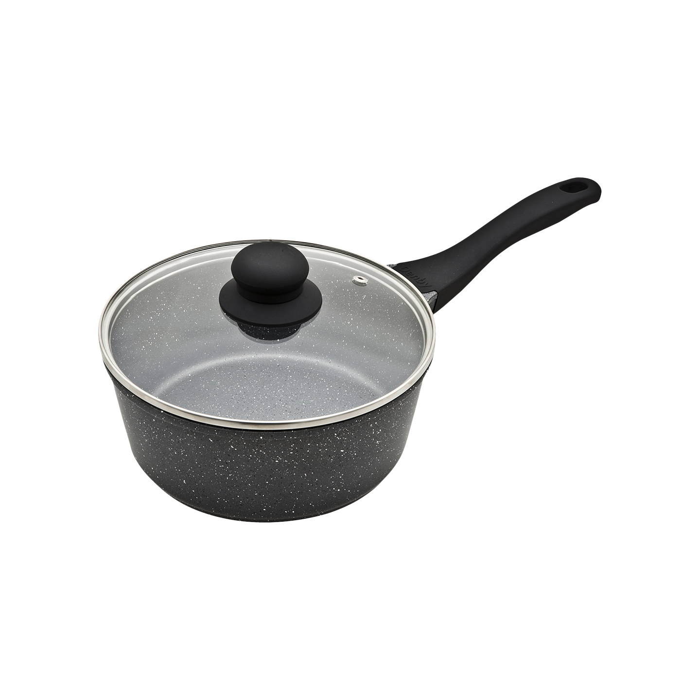 Granite Finish Cast Aluminium 20Cm Saucepan With Lid
