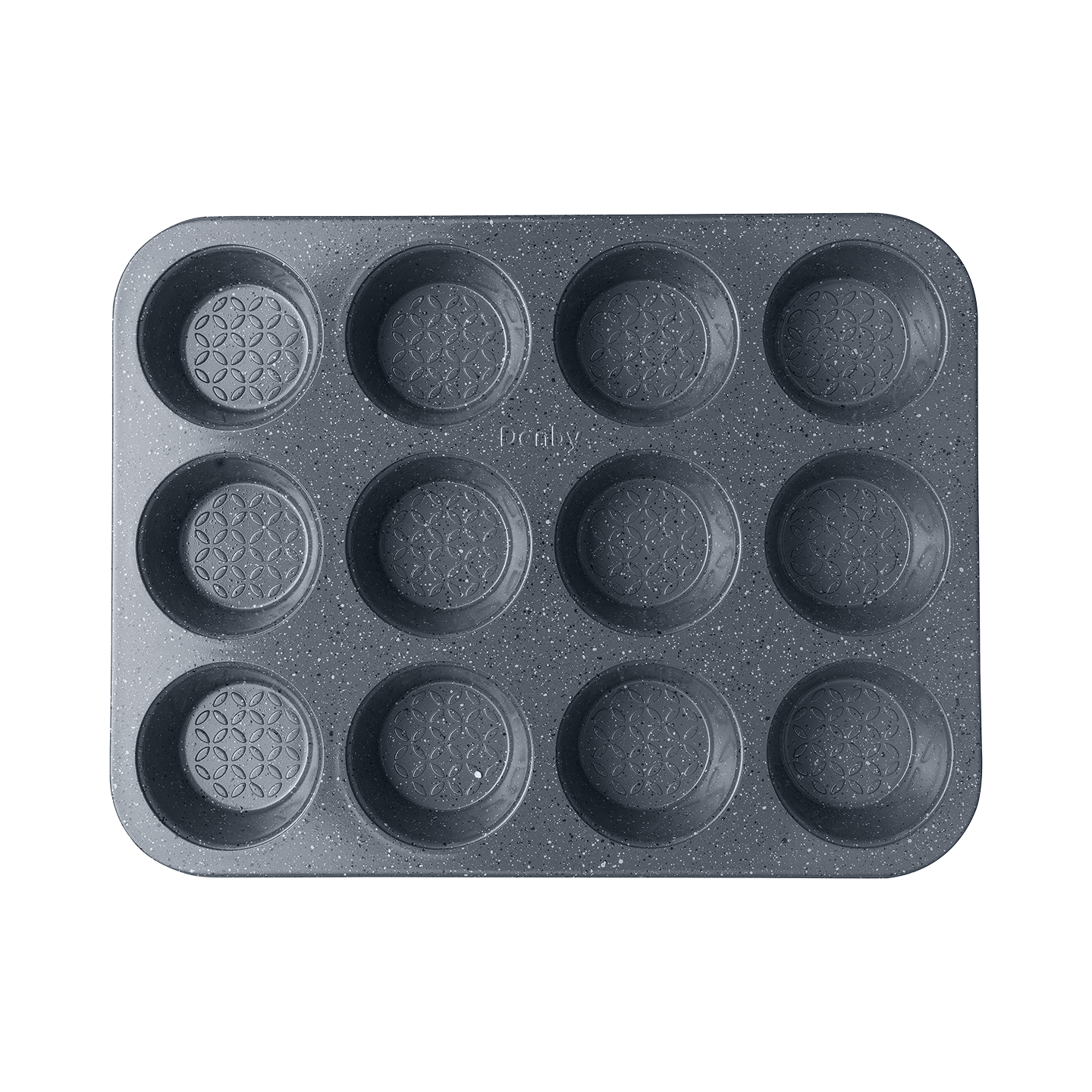 Denby Quantanium Finish 12 Cup Cupcake Tin