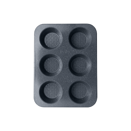 Denby Quantanium Finish 6 Cup Muffin Tin
