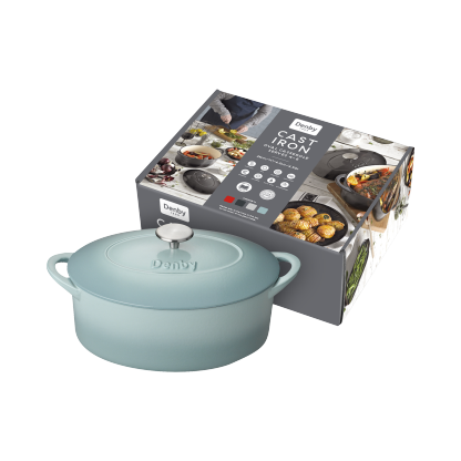 Denby Pavilion Cast Iron 28Cm Oval Casserole