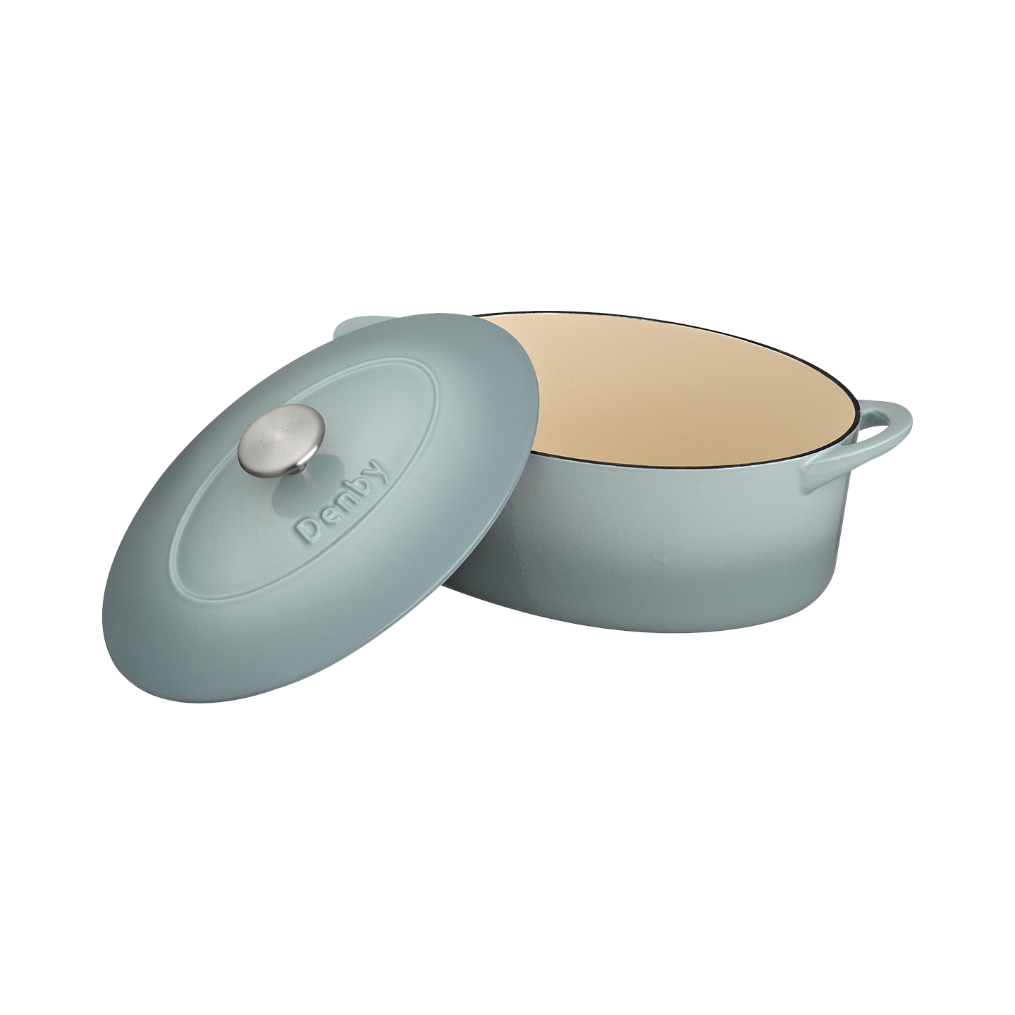 Denby Pavilion Cast Iron 28Cm Oval Casserole