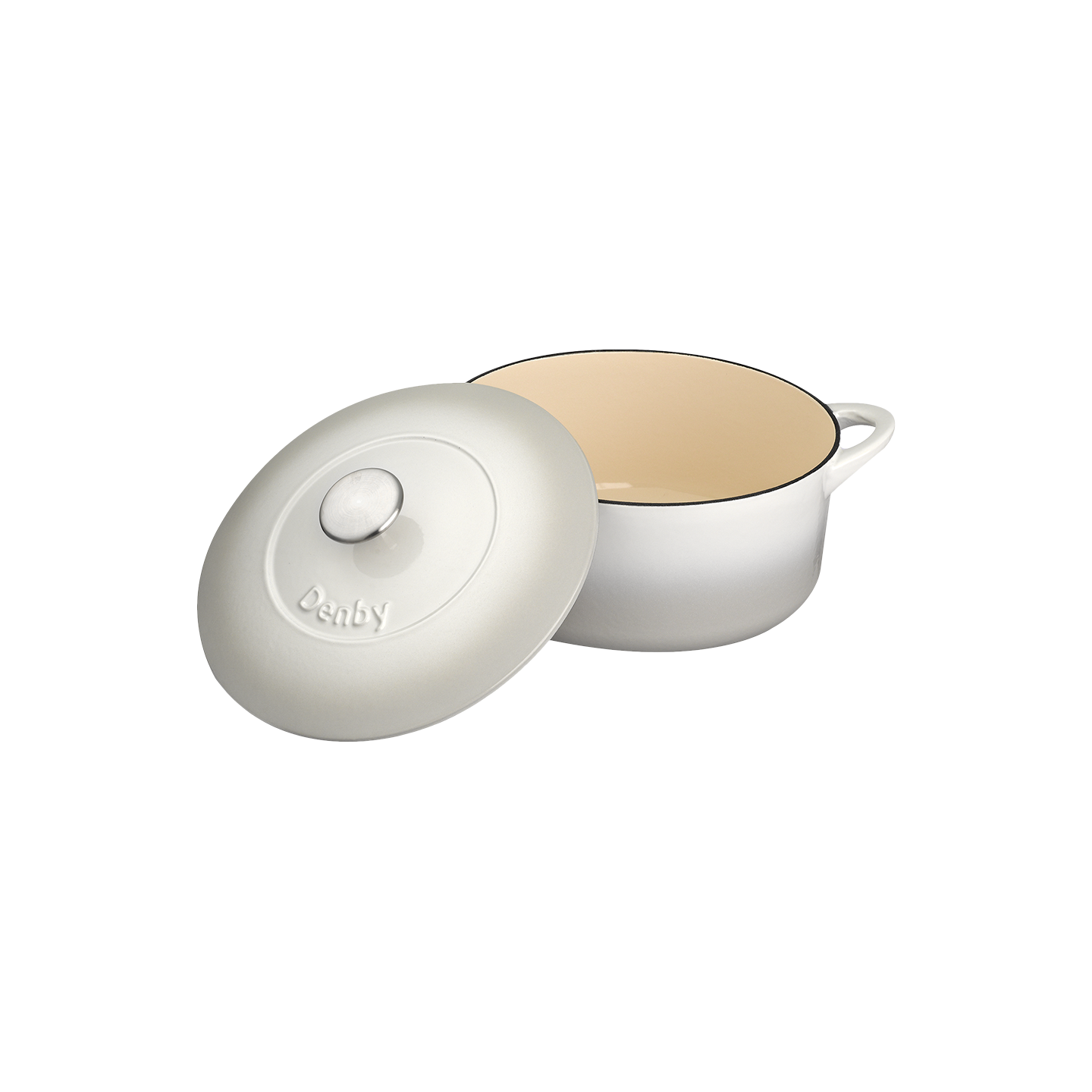 Denby Natural Canvas Cast Iron 24Cm Round Casserole