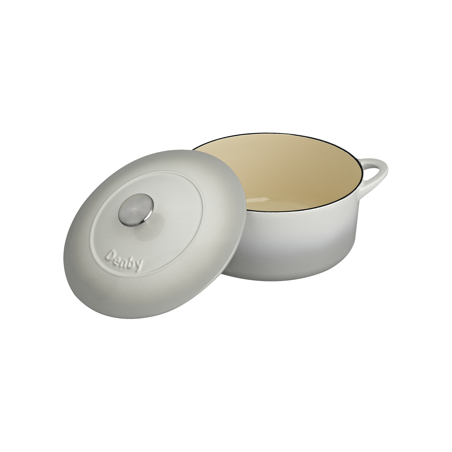 Denby Natural Canvas Cast Iron 26Cm Round Casserole