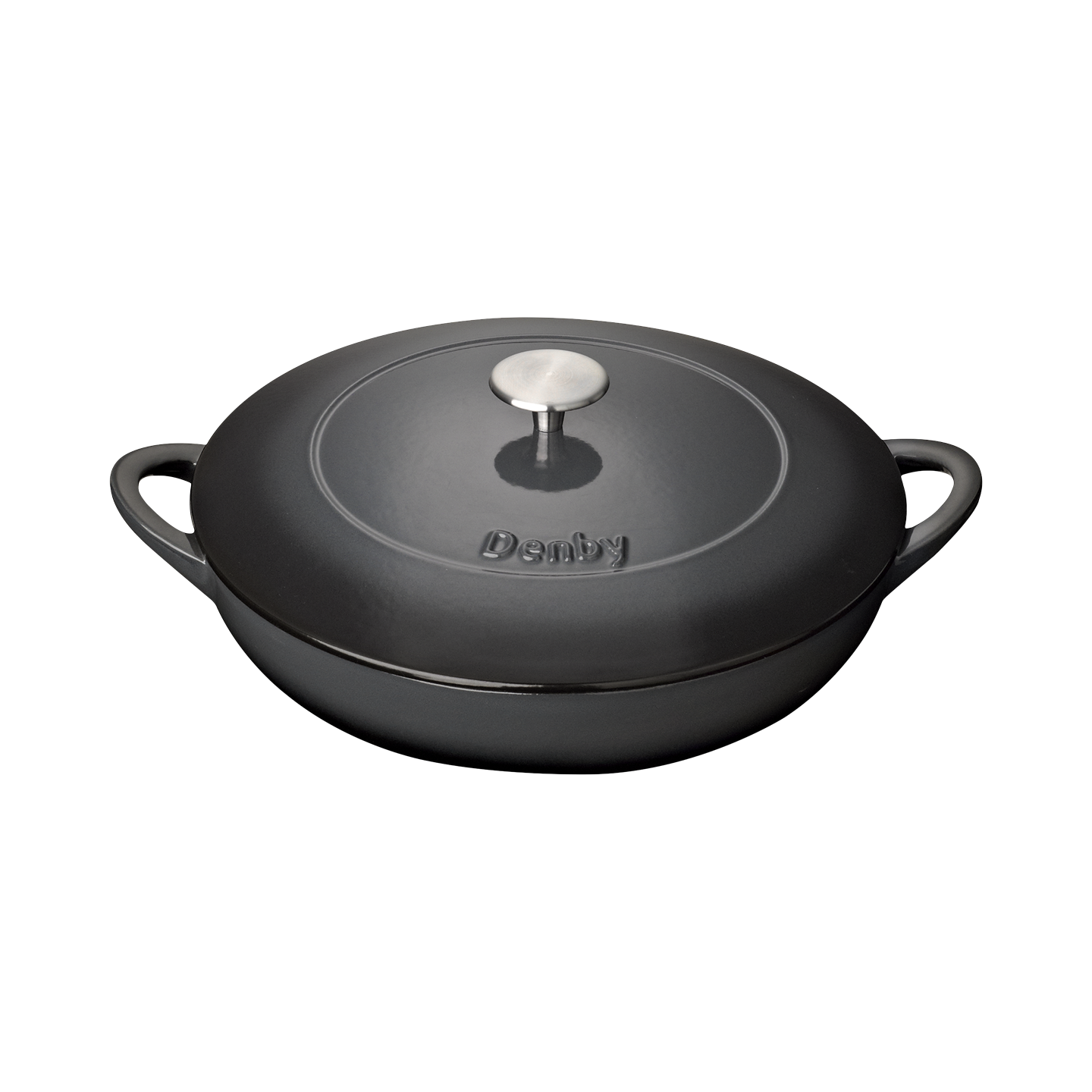Denby Halo Cast Iron 30Cm Shallow Casserole