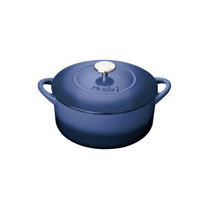Cobalt 24cm Round Cast Iron Casserole