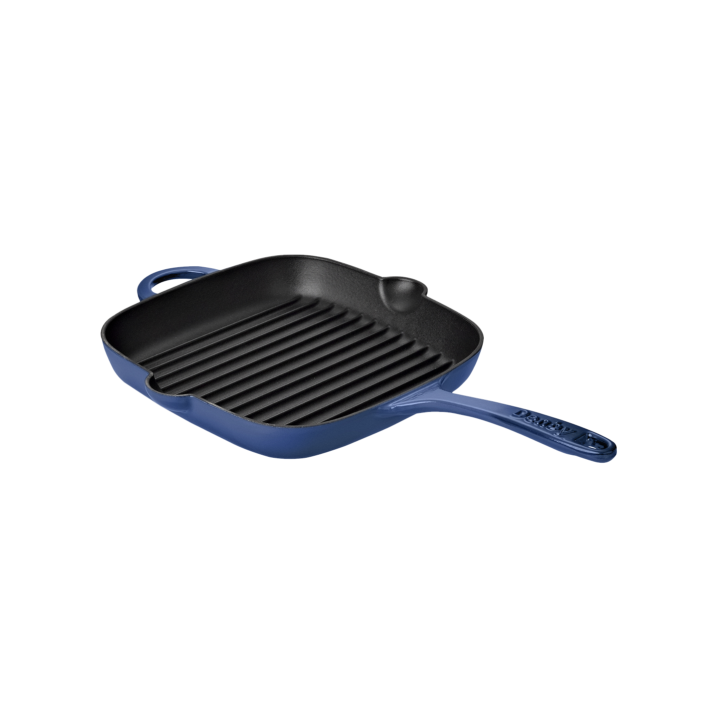 Denby Cobalt 25Cm Cast Iron Griddle Pan