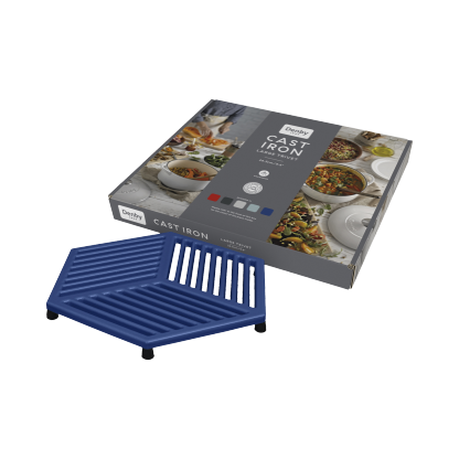 Cobalt Large Cast Iron Trivet