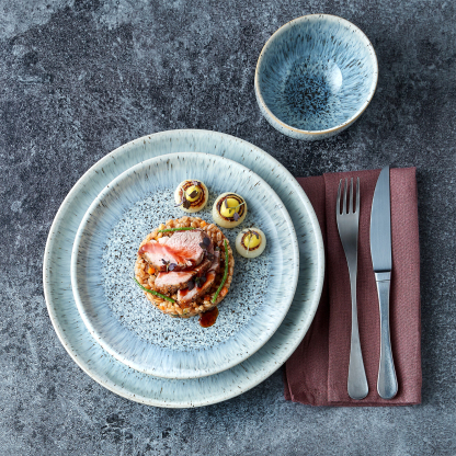 Halo Speckle Coupe Dinner Plate