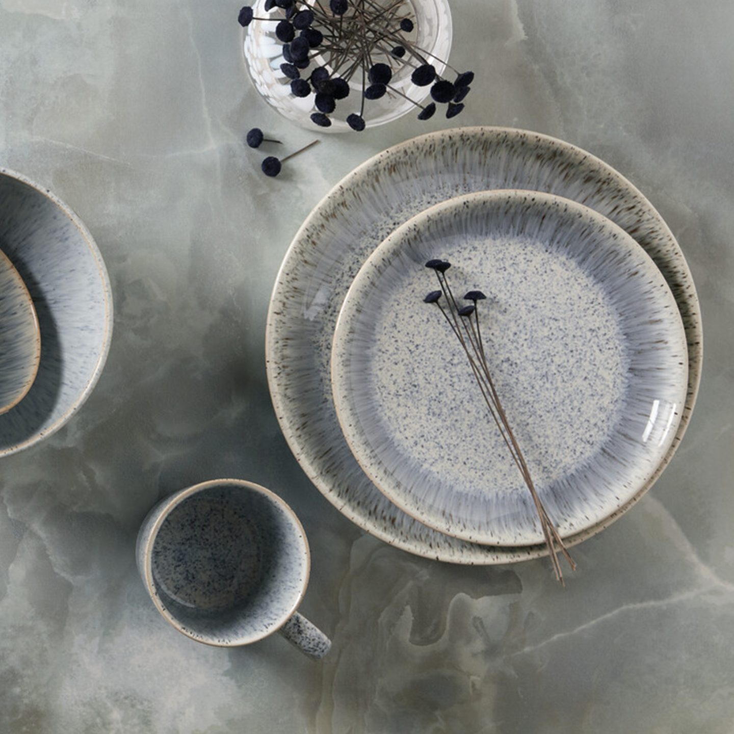 Halo Speckle Coupe Medium Plate