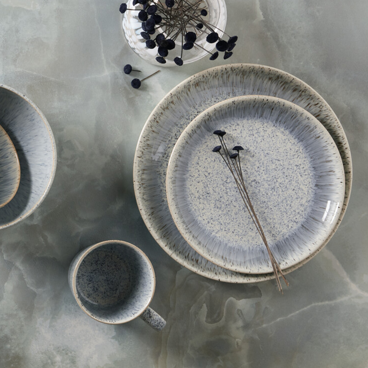 Halo Speckle Coupe Medium Plate