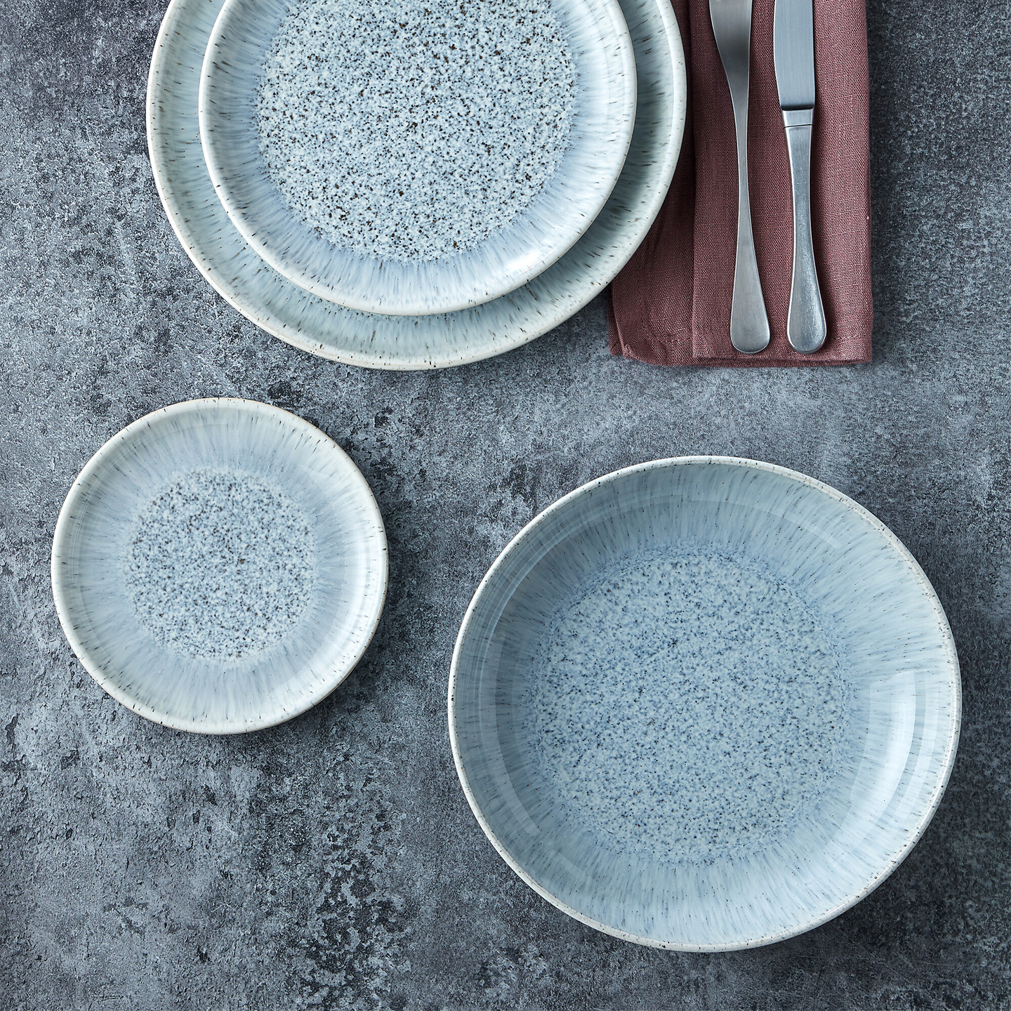 Halo Speckle Pasta Bowls - Set Of 4