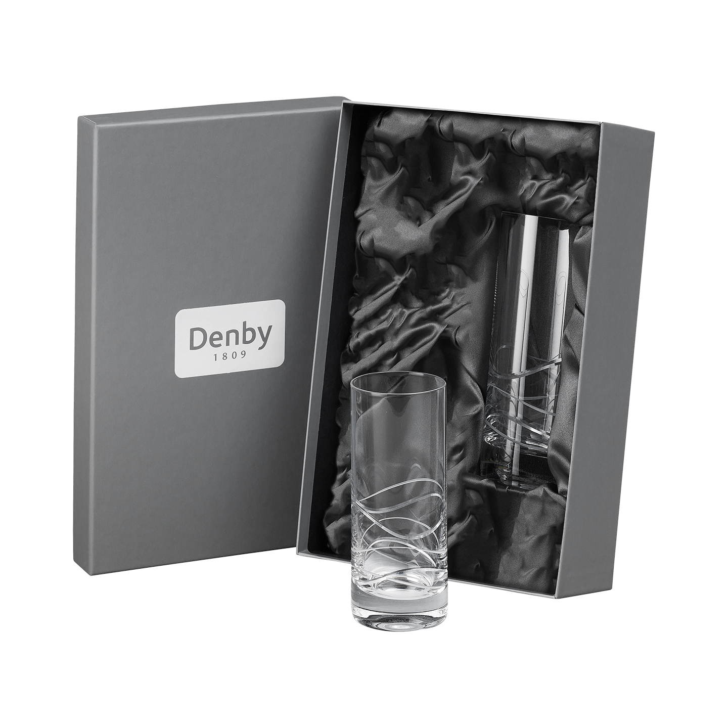 Aurora Leadless Crystal Large Tumblers - Set Of 2