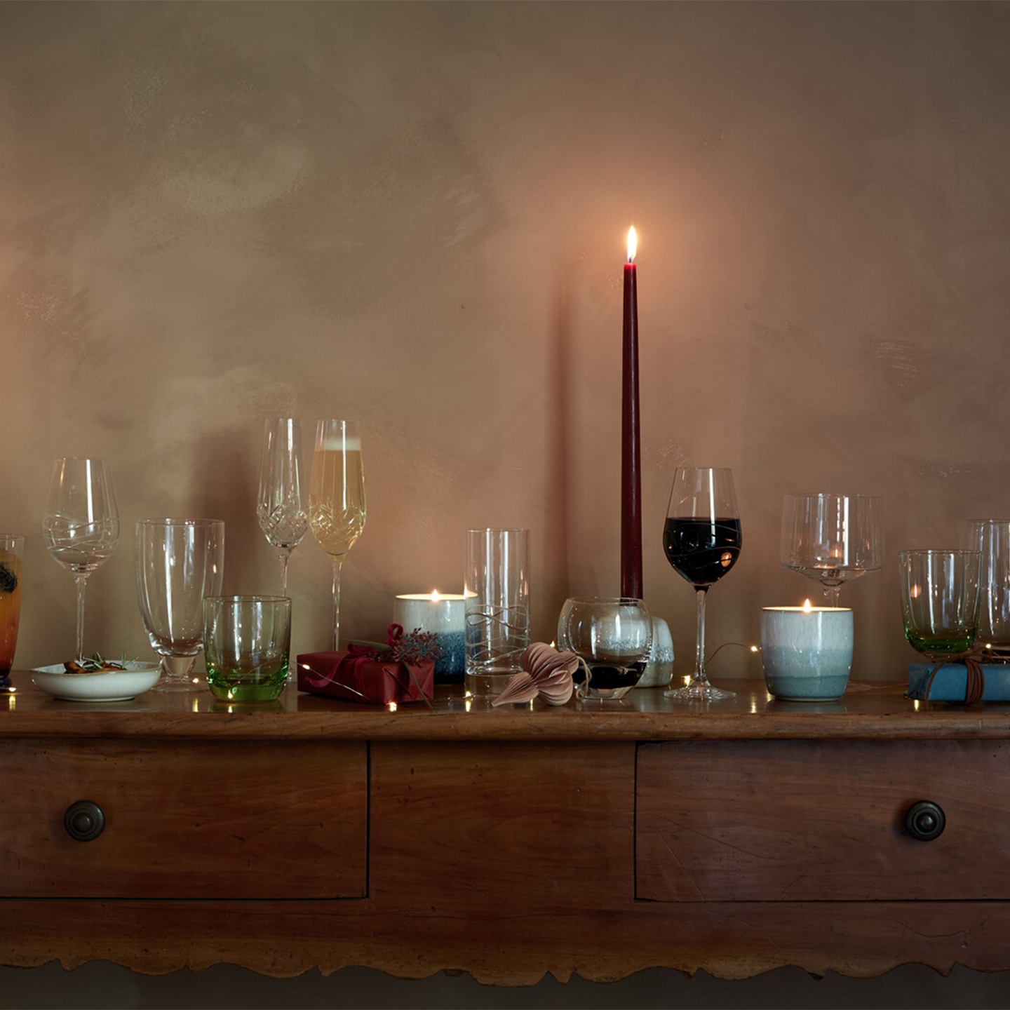 Kiln Blue Ceramic Candle