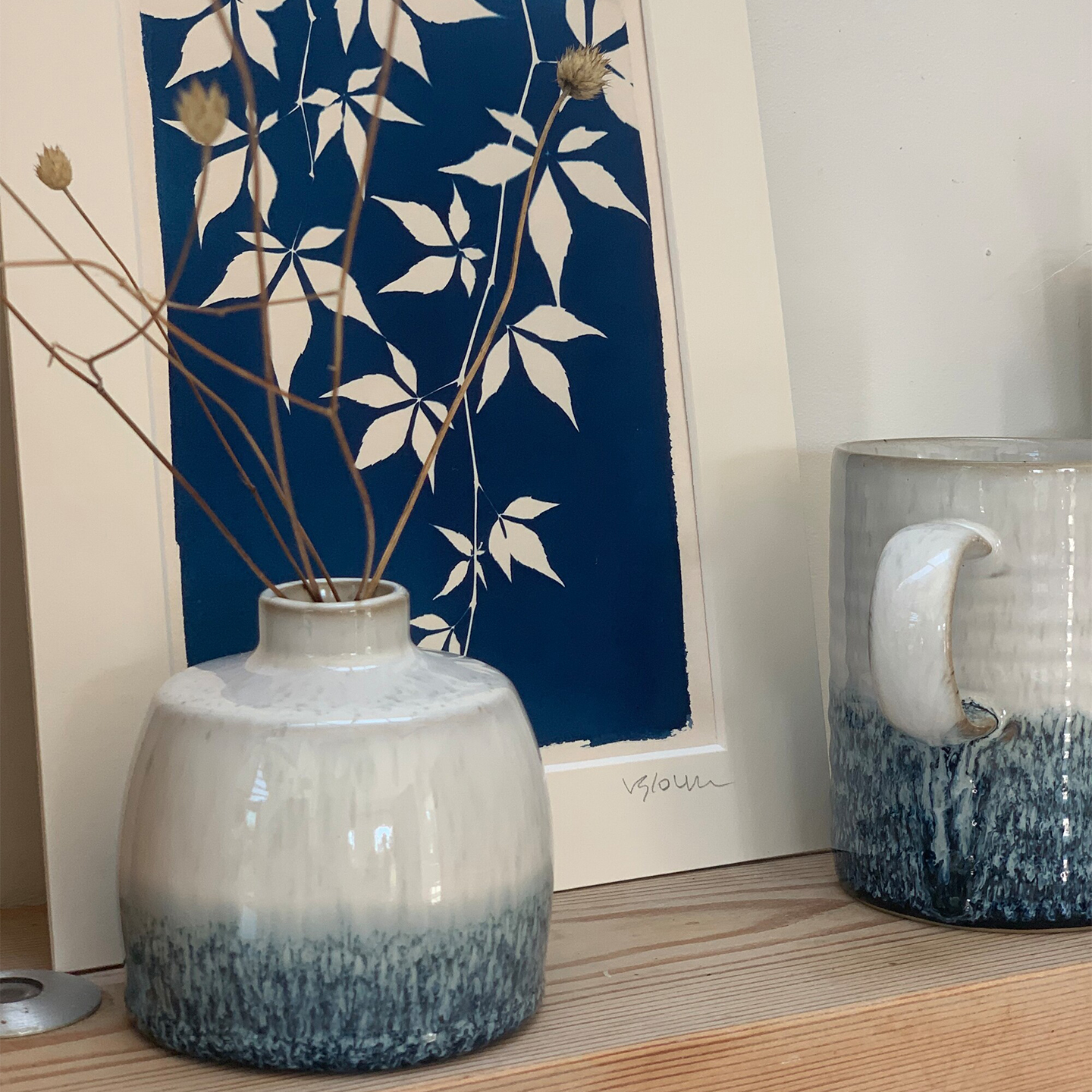 Kiln Blue Ceramic Diffuser