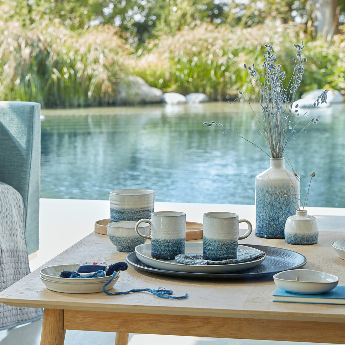 Kiln Blue Ceramic Diffuser