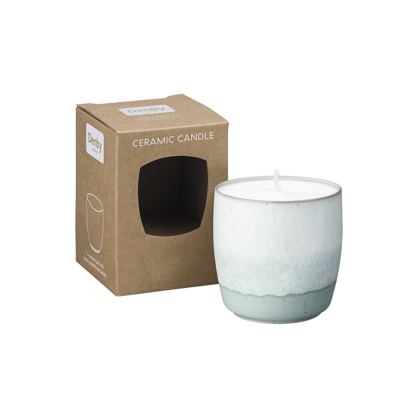 Kiln Green Ceramic Candle