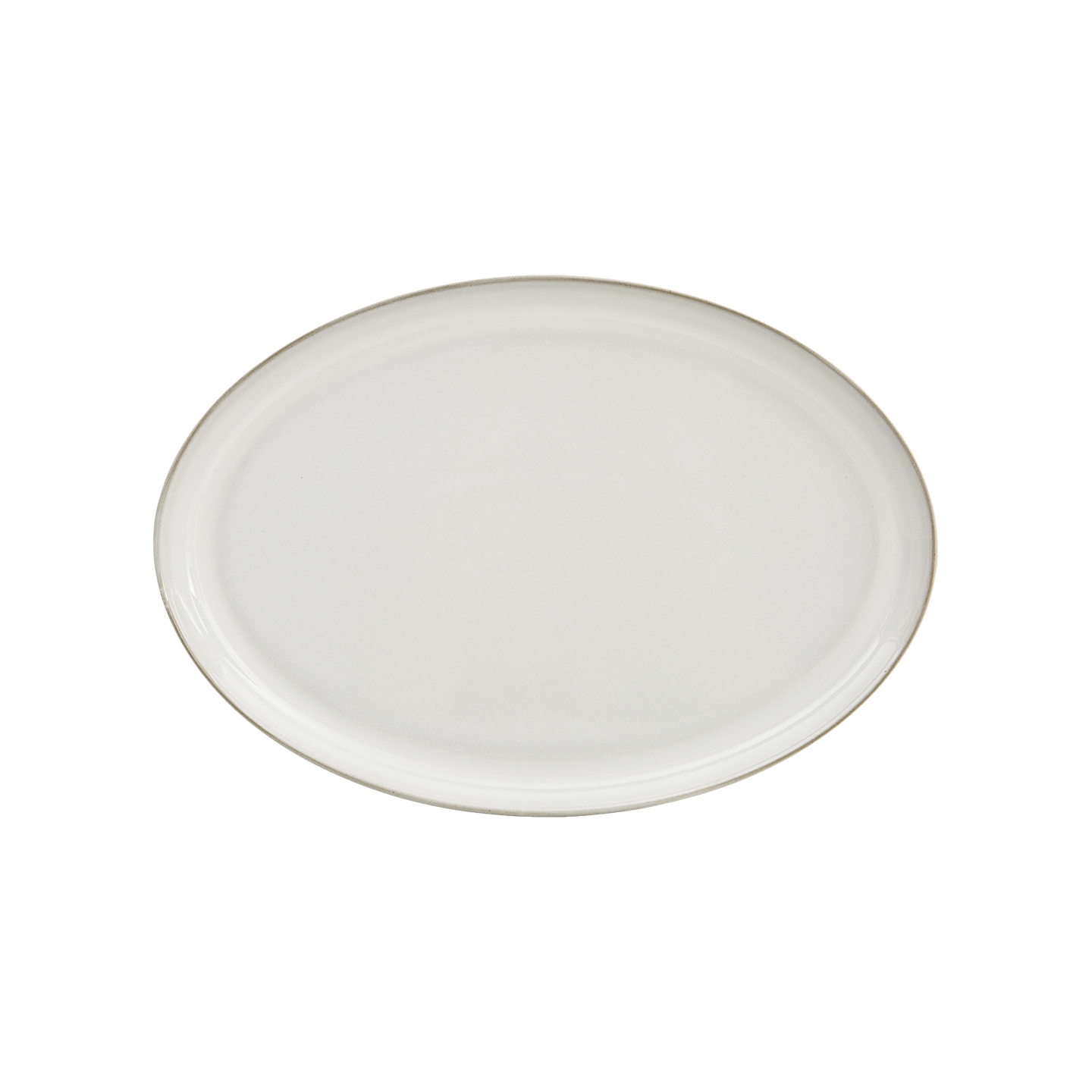 Natural Canvas Medium Oval Tray