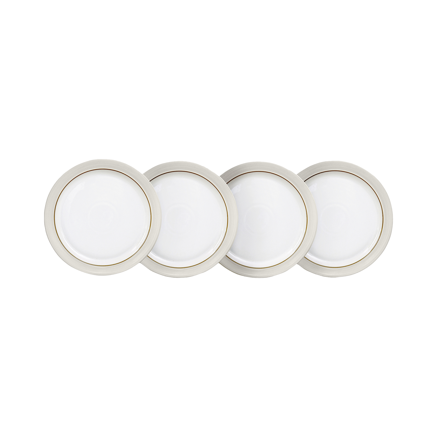 Natural Canvas Small Plates - Set Of 4