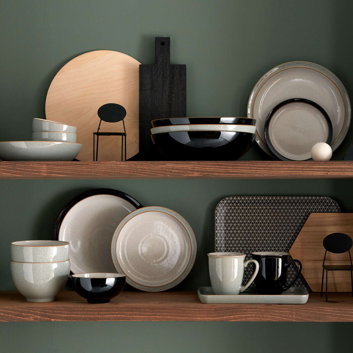 Elements Light Grey Coffee Beaker/Mugs - Set Of 4