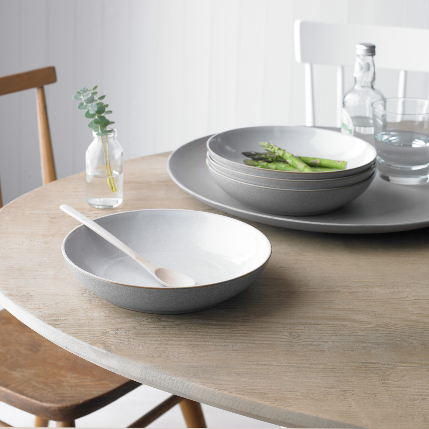 Elements Light Grey Pasta Bowls - Set Of 4