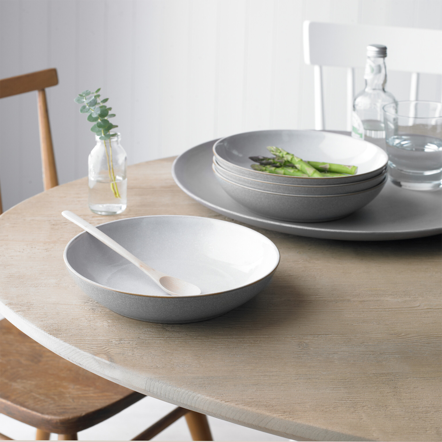 Elements Light Grey Pasta Bowls - Set Of 4