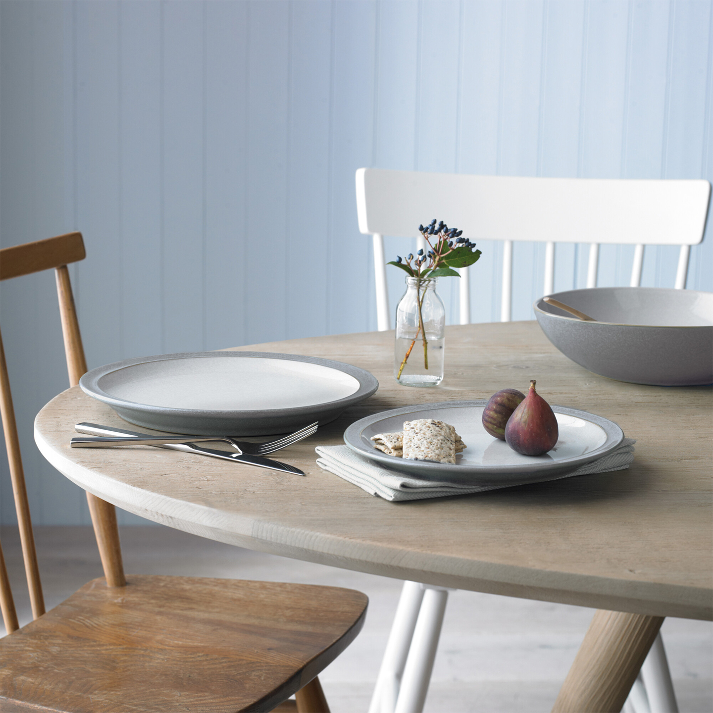 Elements Light Grey Dinner Plates - Set Of 4