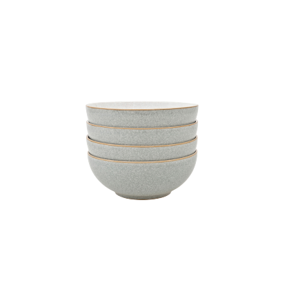 Elements Light Grey 4 Piece Cereal Bowl Set