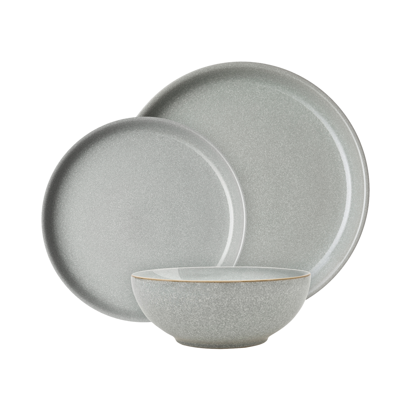Elements Light Grey Coupe 12 Piece Dinner Set