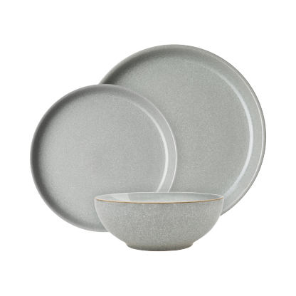 Elements Light Grey Coupe 12 Piece Dinner Set