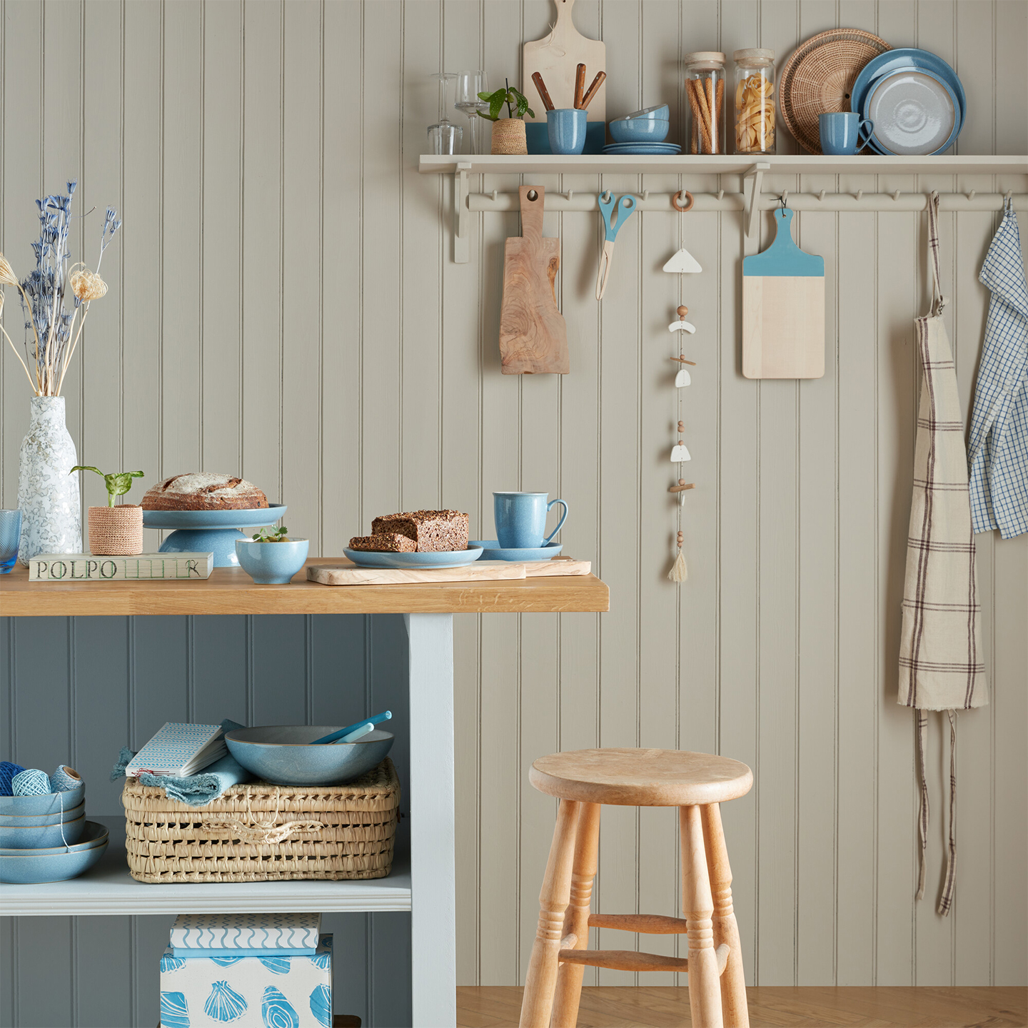 Elements Blue Coupe Dinner Plates - Set Of 4