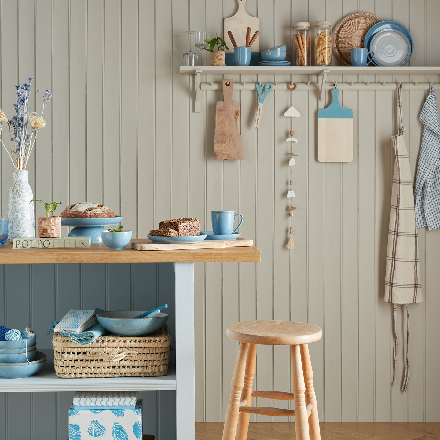 Elements Blue Coupe Dinner Plates - Set Of 4