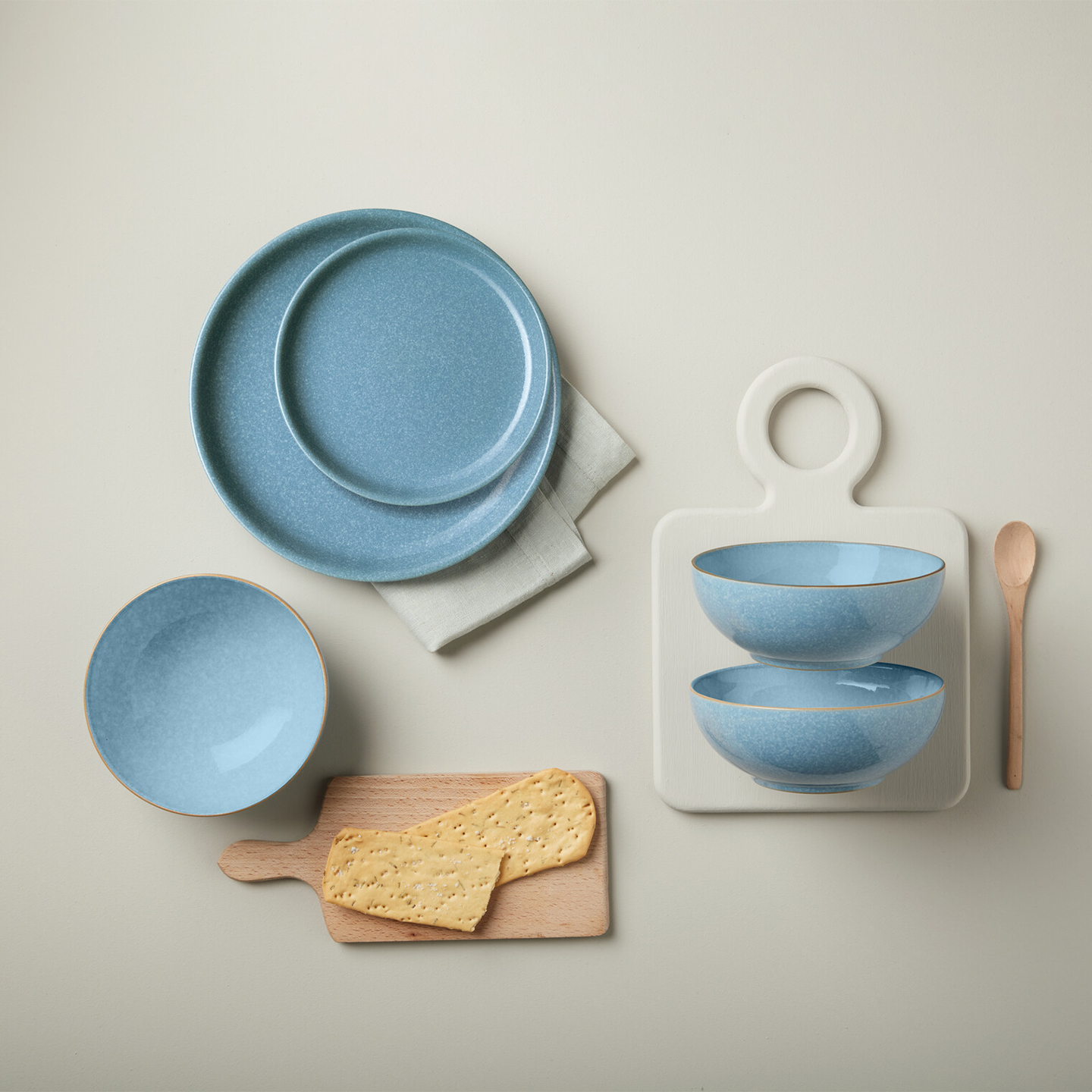 Elements Blue Alt Coupe Cereal Bowl - Set Of 4