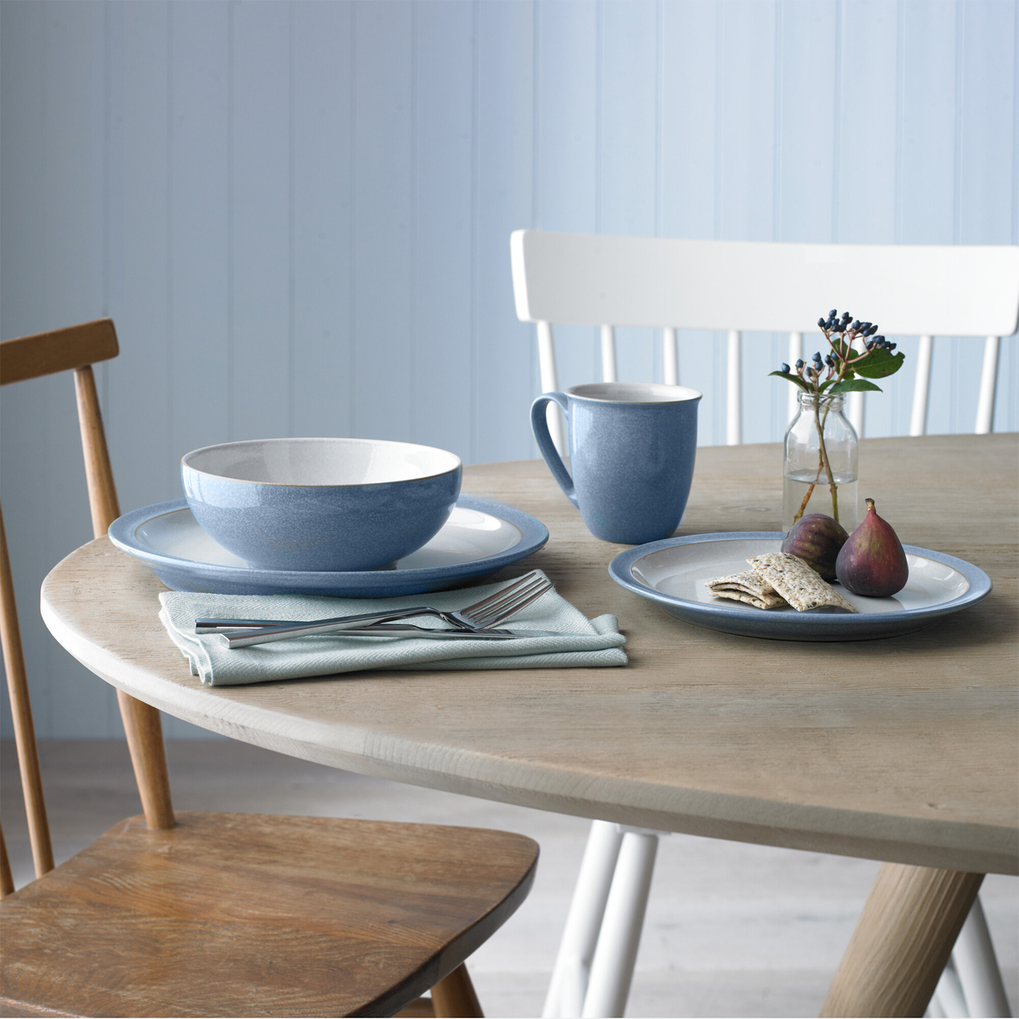 Elements Blue Coffee Beaker/Mugs - Set Of 4