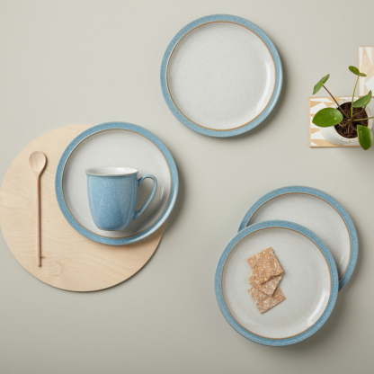 Elements Blue Coffee Beaker/Mugs - Set Of 4