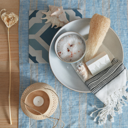 Elements Blue Pasta Bowls - Set Of 4