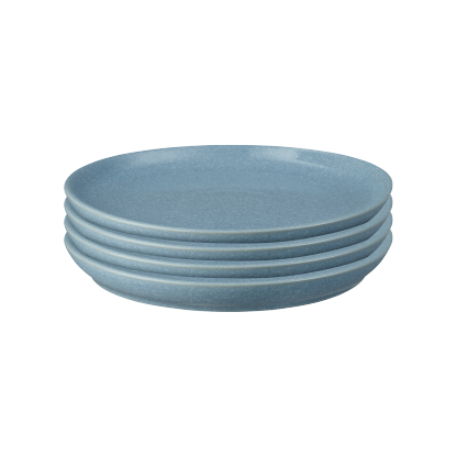 Elements Blue Coupe Dinner Plates - Set Of 4