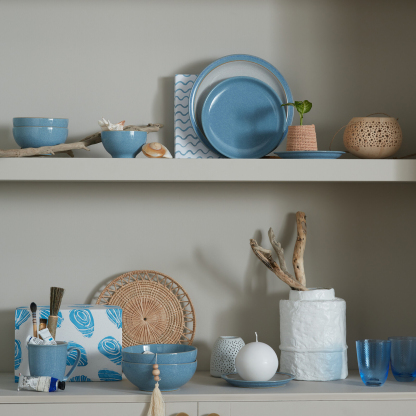 Elements Blue Alt Coupe Cereal Bowl - Set Of 4