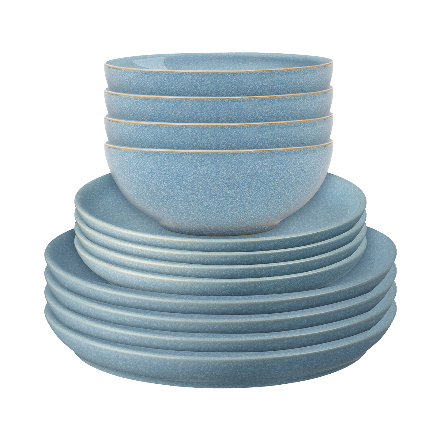 Elements Blue Coupe 12 Piece Dinner Set