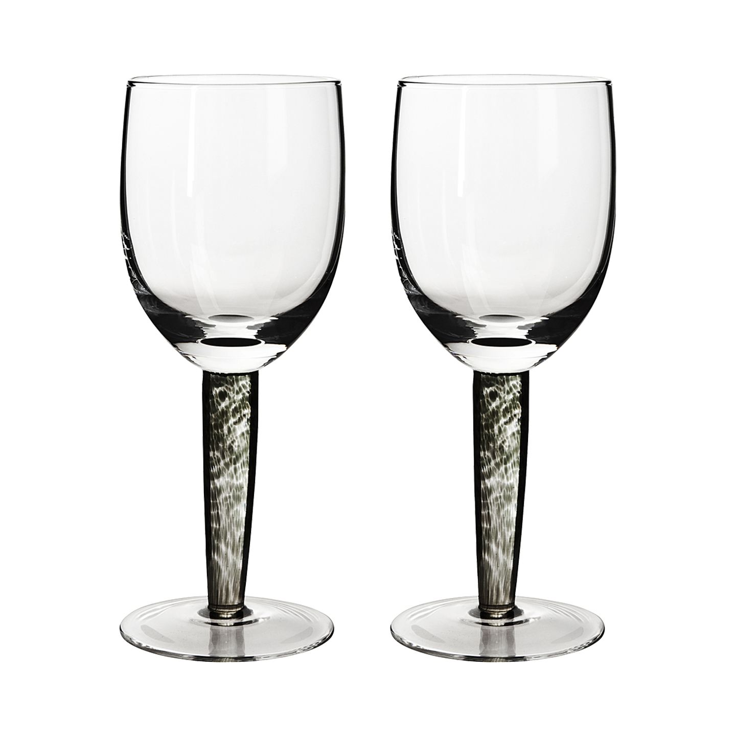 Denby Classic Black Wine Glass Set Of 2
