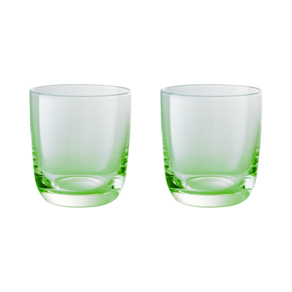 Casual Glass Green Small Tumblers - Set Of 2