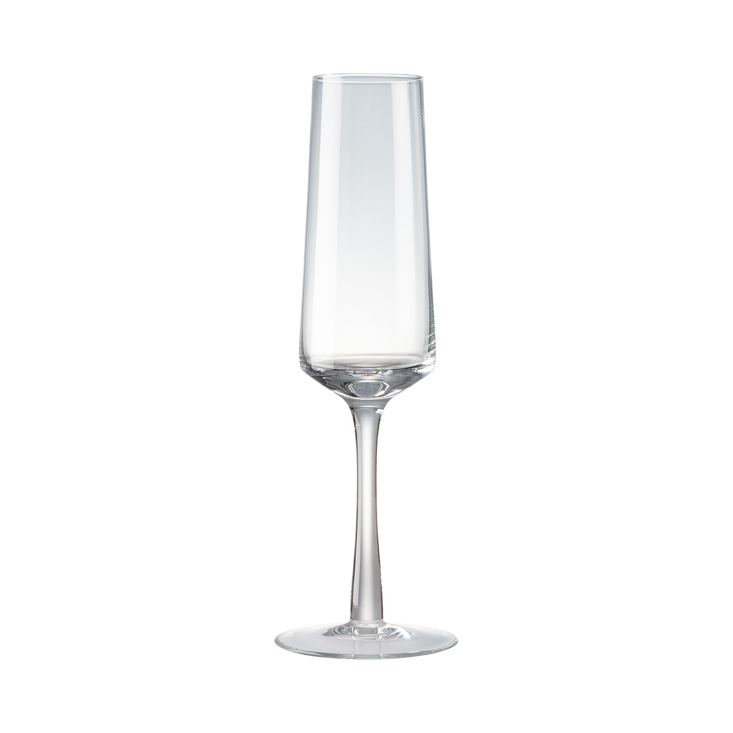 Contemporary Clear Champagne Flutes - Set Of 2