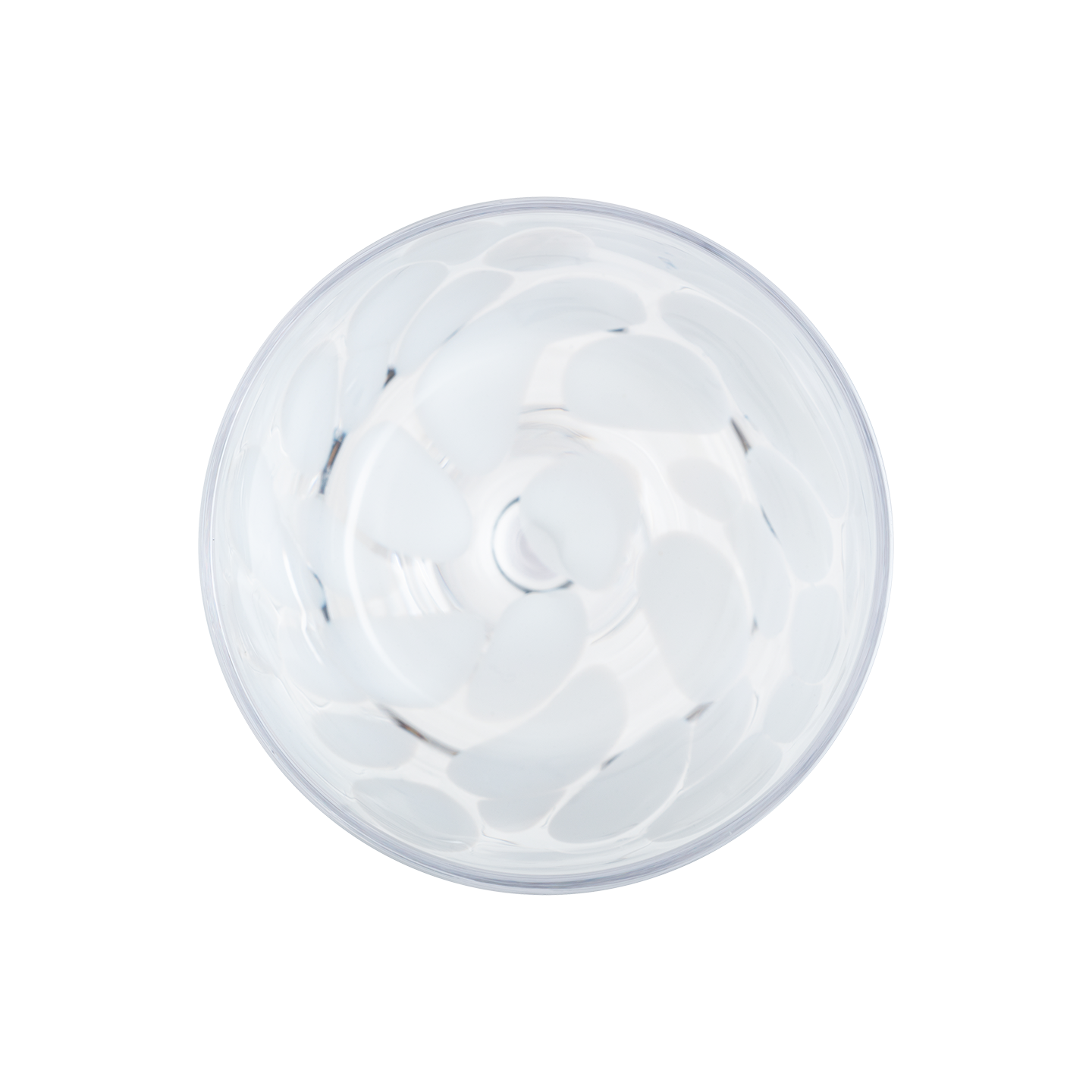 Contemporary Marbled White Wine Glass - Set Of 2