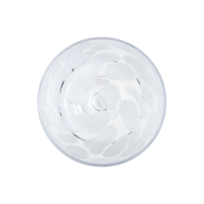 Contemporary Marbled White Wine Glass - Set Of 2