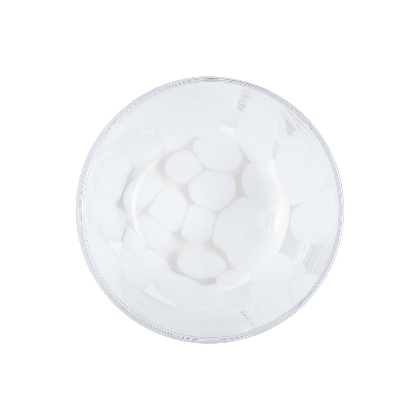 Contemporary Marbled White Small Tumblers - Set Of 2