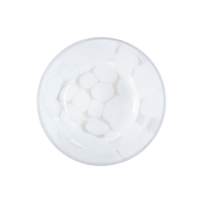 Contemporary Marbled White Small Tumblers - Set Of 2