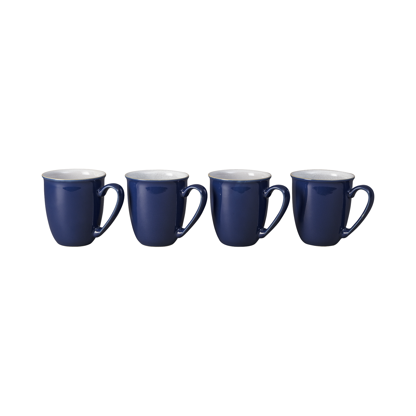 Elements Dark Blue Coffee Beakers/Mugs - Set Of 4