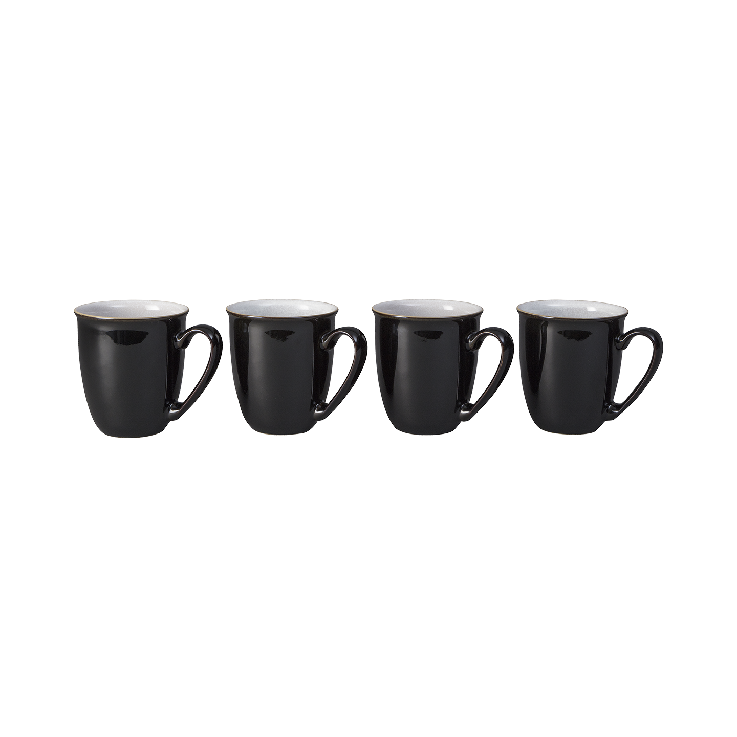 Elements Black Mugs - Set Of 4