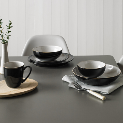 Elements Black Mugs - Set Of 4