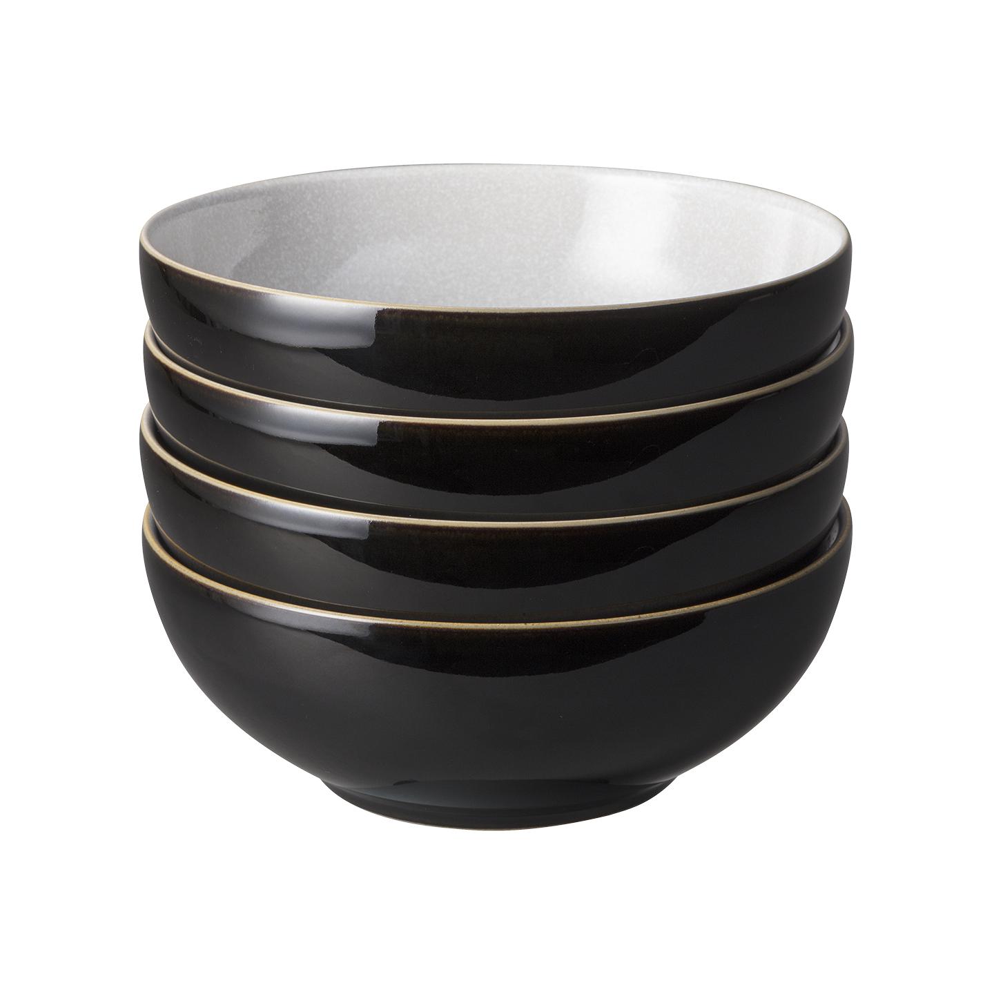 Elements Black Cereal Bowls - Set Of 4
